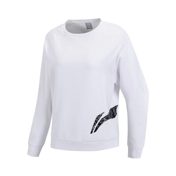 badminton - DAMSKI PULLOVER WHITE